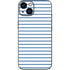 Blue and White Stripes iPhone 13 Skin